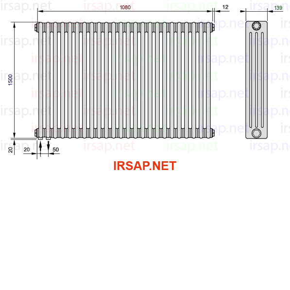 Радиатор IRSAP Tesi 41500/24 T18 CL 01